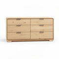 Wooden dresser with six drawers for bedrooms or living areas 80 x 40 x 45cm