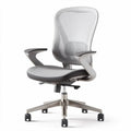Ergonomic mesh office chair with adjustable seat height and armrests